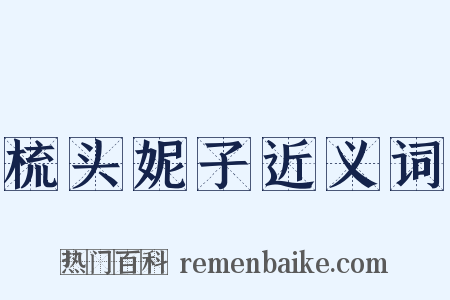 梳头妮子近义词是什么意思的图片